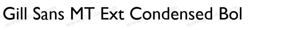 Gill Sans MT Ext Condensed Bold(1)字体转换